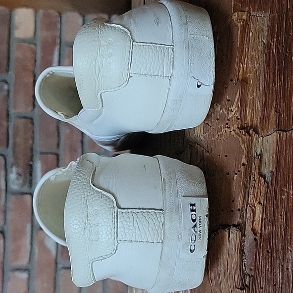 COACH SUEDE LEATHER SLIP-ON SNEAKERS - Picture 6 of 9